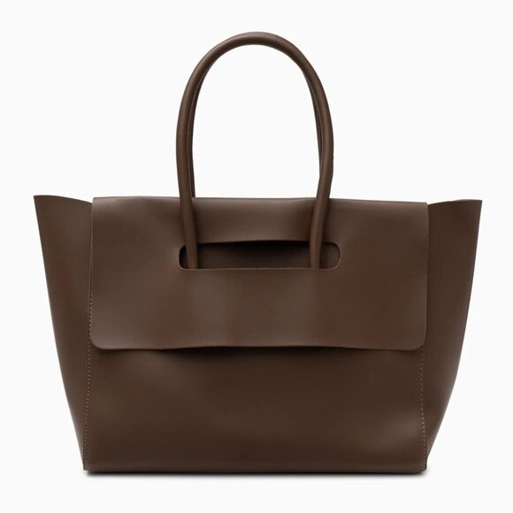Verano Hill Katherine Retro Tote – Brown Vegan Leather Bag - Picture 1 of 5